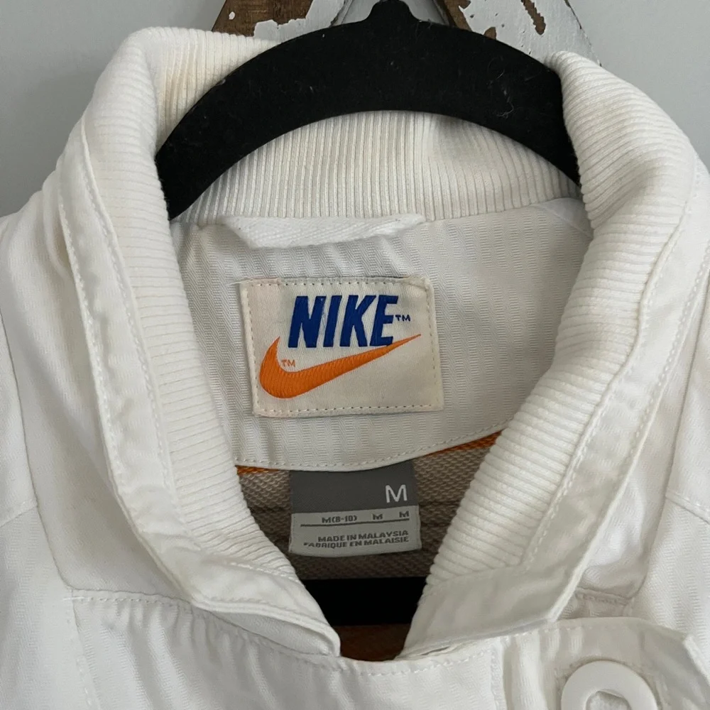 Vintage‎ 1970’s Nike White Heavyweight Detroit Style Jacket Size Medium